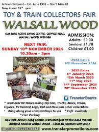Walsall Wood Toy & Train Collectors Fair Walsall 2026